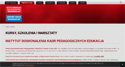 Desktop Screenshot of idkp.edu.pl